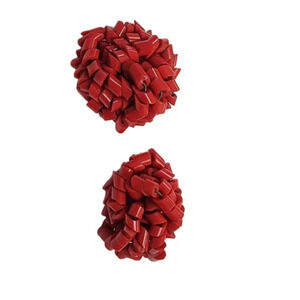 Vintage Beaded Chips Cluster Stud Earrings Pink